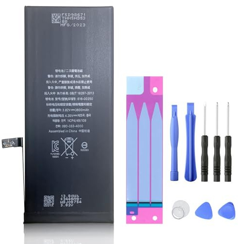 XITAIAN 3.82V 13.75Wh 3600mAh 616-00250 Remplacement Batterie pour iPhone 7 Plus A1784 A1661 A1785 avec kit d'outils