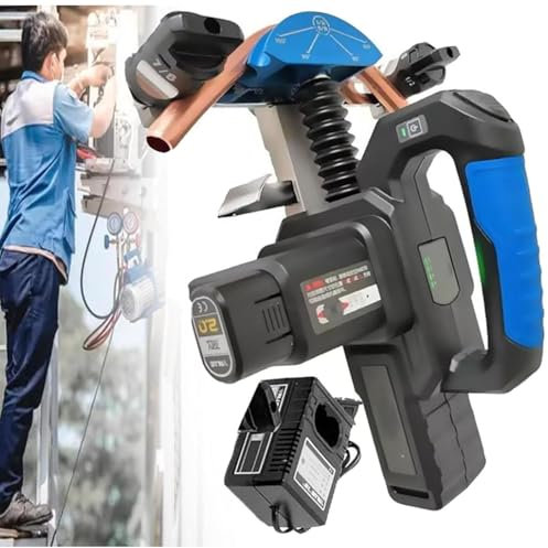 Cashwise Piegatubi Elettrico, utensile per Piegare Tubi in Rame da 1/4 a 7/8, Macchina per Piegare Tubi per Aria condizionata elettrica, piegatubi Wireless, Kit per Piegare Tubi elettrici a 90°