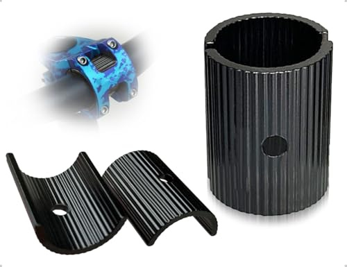 AOYEGIC 2 Stück Lenkerhülse,Aluminiumlegierung Fahrradlenker Shim Spacer,Lenkerscheiben,Lenker Adapter Unterlegscheiben,Bike Vorbau Shims,Lenkerschaft-Reduzierstück Abstandshalter(25.4 auf 31.8 mm)