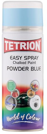 Tetrion Easy Spray Chalk Effect Powder Blue Spray Paint 400 ml Acrylic Based Spray Paint, Pack of 1