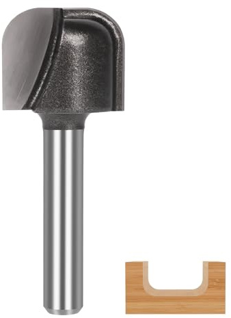 1/4 Shank Bowl & Tray CNC Router Bit, 3/4 inch Cutting Diameter with Carbide Tip for Woodworking Router Machine Milling Cutter
