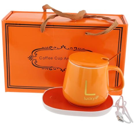 UKCOCO 1satz USB Kaffeetassenwärmer Mit Temperaturregelung Automatischer Abschaltung Und Stilvollem Geschenkbox-Design Für Büro Und Zuhause Für Warme Getränke