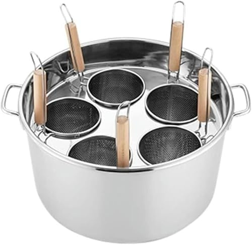 GIQKDZNUO Pentole per Pasta Multi-pentola, in Acciaio Inox con Inserto scolapasta, pentola per brodo con cestello per Cottura a Vapore