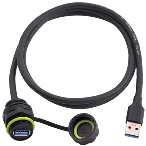 PENGLIN Waterproof USB 3.0 Type A Coupler, | Outdoor USB A Male to Female Panel Mount Cable Converter Connector