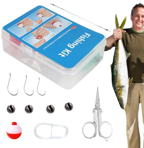 Fiskeredskapskit För Insjöfiske - 24-delars multifunktionellt tillbehörsset | Saltvatten Fiskedragslåda Kit,för saltvatten pir flod å bäck damm sjö havsabborre öring