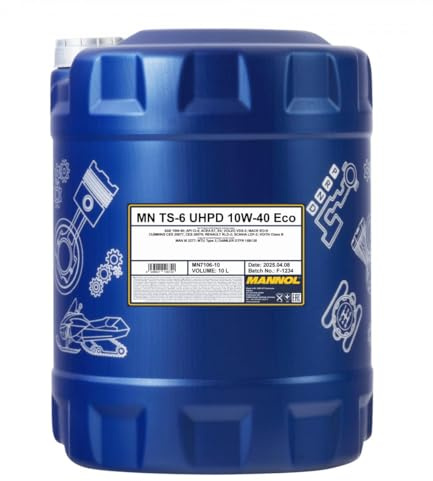 MANNOL TS-6 UHPD Eco 10W-40 API CI-4/SL motorolja, 10 liter 10 Liter