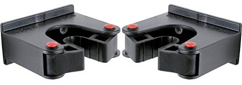 Toolflex Original Halterung schwarz für Werkzeug Gehstöcke Gehhilfen Doppelpack 20-30 mm