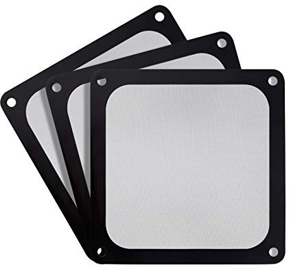 Silverstone Technology SST-FF143B-3Pk 140-mm-Ultra-Fine-Lüfterfilter mit Magnetkühlung, kompatibel mit den meisten 140-mm-Lüftern oder Lüftungsöffnungen