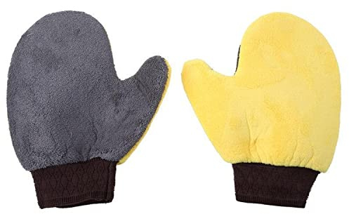Car Wash Mitt – Ultra-Soft, Scratch-Free Cleaning Glove for Cars & Motorcycles – Super Absorbent, Lint-Free Microfiber Material – Gentle on Paint, Tough on Dirt – Reusable & Machine Washable.