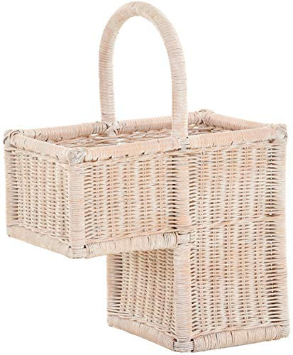 Treppenkorb mit Tragegriff (Vintage Weiss)