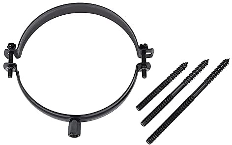 Fumio Ofenrohrhalter Rohrhalter Rohrschelle Halter Ofenrohr Schwarz (170 mm)