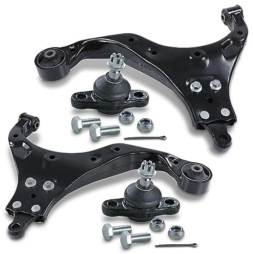 ATEC Germany 2x Brazo de control del eje delantero inferior izquierdo y derecho con rótula compatible con HYUNDAI TUCSON (JM), TUCSON Van/SUV (JM), KIA SPORTAGE II (JE_, KM), SPORTAGE II VAN (KM_)