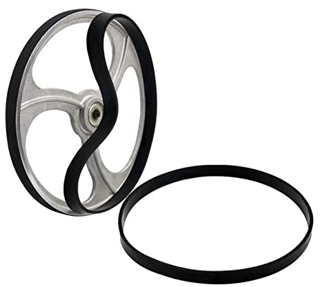 Lot de 2 Courroies de Transmission en Caoutchouc - Accessoires pour Outils Électriques, Travail du Bois, Scie à Ruban, Bande de Scie à Bande de Défilement, Anneau