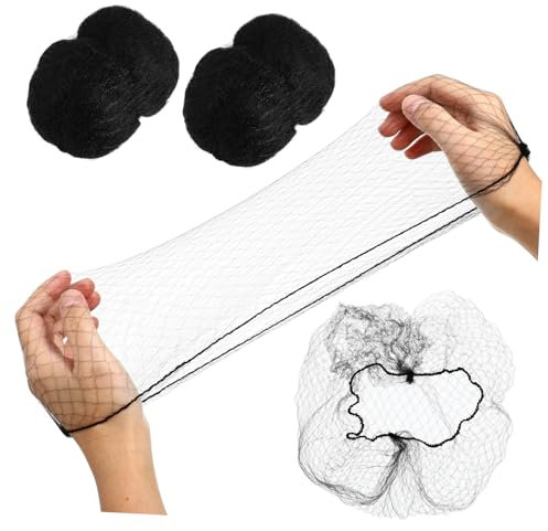 CALLARON 100 Stücke Unsichtbares Haarnetz Elastisches Haarnetz Haarnetz Mesh Schwarzes Haarnetz Haarnetz Lebensmittelservice Zum Schlafen Kochen