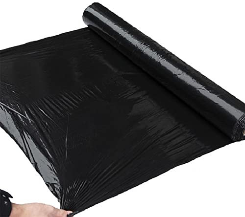 Agricultura Deshierbe Mantillo 0,8 M Ancho Espesar 0,01 Mm Vegetal Invernadero Fresa Película Plástica Especial Plantas Crecer Películas Negro 20/30/40/50 Metros De Largo (Size : 0.8mx40m)