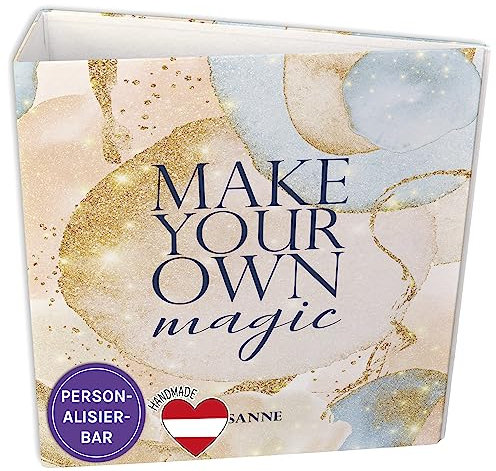 FEENSTAUB Ordner A4, personalisierte Mappe, bunte Aktenordner Register, Ordner für wichtige Dokumente, Rezeptordner a4, Portfolio Mappe, Urkunden Ordner, Binder, Motivmappe Magic