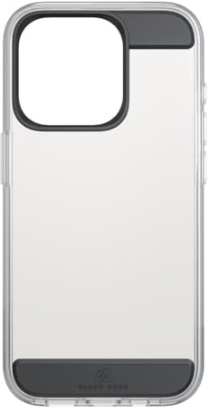 Black Rock Hülle für iPhone 15 Pro (slim, TPU, TPU Polster, robust, stoßdämpfend, antibakteriell, durchsichtig, transparent, Cover, Handyhülle für iPhone 15 Pro, Case, Handycase) schwarz