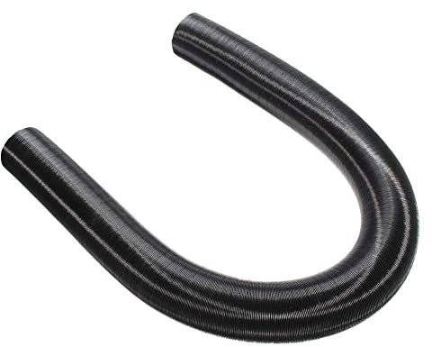 URFEDA ID 76mm 2m Heizungskanal, Standheizung Zubehör, Aluminiumfolie Lufteinlassschlauch Entlüftungsschlauch Auto Heizung Rohrleitung Warmluftauslass Abgasschlauch für Autos Luft Diesel Heizung