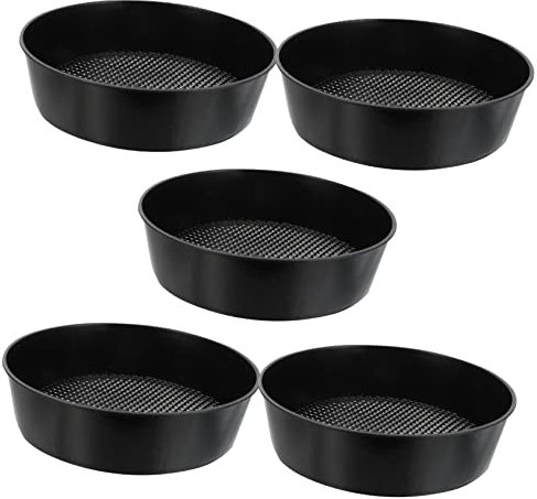SEWOART 5pcs Fine Mesh Garden Soil Sieve Plastic Mesh Screen Outdoor Garden Tool Filter Sieve for