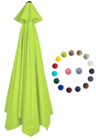 Replacement Parasol Canopy 2.0/2.3/2.7/3.0m Patio Umbrella Replacement Canopy 6 Arms/8 Arms Canopy Replacement Cover for Garden Market Beach Umbrella ( Color : Grass green , Size : 2.0m/6.5FT-6Ribs )