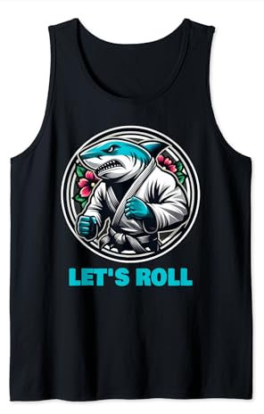Haifisch BJJ Gi Brazilian Jiu Jitsu Kampfkunst Let's Roll Tank Top