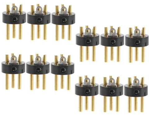 JEWEDECO 12stücke Polige XLR-stecker Und Adapterstecker Mikrofon-audiostecker Mit Metall Und Abs-Konstruktion Für Hohe Klangqualität Und Langlebigkeit Passend Für Diverse Schnittstellenansc