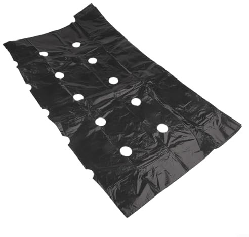 Le film PE pour couvre-sol empêche les mauvaises herbes, maintient l'humidité du sol et favorise une croissance saine des plantes (10 m x 1,35 m)