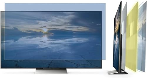 SnamicE Pellicola protettiva anti luce blu / ultra trasparente, per interni ed esterni, pellicola protettiva antiriflesso per TV LCD/LED/OLED e QLED 4K HDTV, 70 pollici, 32 pollici (698 x 392 mm)