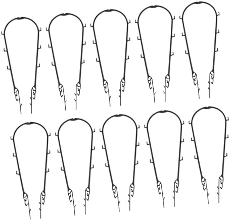 POPETPOP 10pezzi Accessorio per Piantagione in Plastica Supporto per Piante Rampicanti Mensola per Piante Rampicanti Strumento per Adatto per Interni ed Esterni