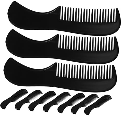 MOTHNUR 10 Stück-pack Bartkämme für Herren Klein aus Robustem Material mit Feinen Zinken zum Entwirren und Glätten Multifunktional für Bart und Haarpflege Unterwegs