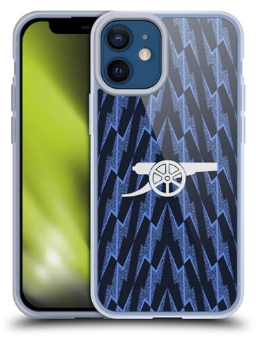 Head Case Designs Officially Licensed Arsenal FC Away 2025/26 Kit Gel Case [Military Grade Protection] Compatible with Apple iPhone 12 Mini and Compatible with MagSafe
