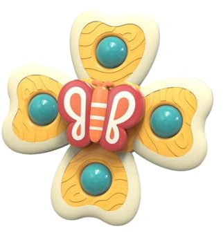 mophrati 3 Paquets/lot Jouet bébé Non Toxique inodore respectueux de la Peau Facile à saisir Ventouse de Bain pour Spinner TPE pour Spinner Jouet Jouets Bain, Insecte 4 Feuilles