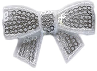 Hrlace 10 Stück Glitzer Schleifen 4.5cm Mini Schleife Pailletten Aufnäher Kleiner Pailletten-Schleifen Patches Applikation für Kleidung Taschen Hüte Jacken Jeans Hemd Schuhe Dekoration 13#