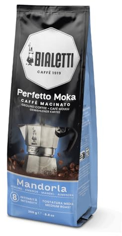 Bialetti Perfetto Moka Café moulu, saveur amande - 1 x 250 g
