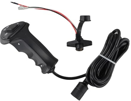 Lecreatekit Télécommande de treuil électrique à 3 broches, contrôleur 12 V-48 V 500 A avec câble de 300 cm pour voiture tout-terrain et poignée de rechange pour jeu