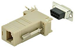 Digitus Adattatore da D-Sub 9 a RJ45 - Accoppiamento per autoassemblaggio - Da spina a presa - RS-232 - RS-485 - Custodia in PVC