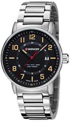 Wenger HerrenArmbanduhr Analog Quarz Edelstahl 01.0341.114