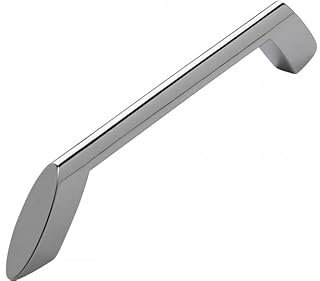 SIRO Möbelgriff Kenzingen, Modern, Design, Druckguss chrom glänzend, 192 mm x 33 mm x 12 mm, LA 160 mm, 2415-192ZN1