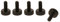 Precisiongeek - Rändelschrauben M3 x 10mm 1 Satz (5 Stück) (Schwarz)