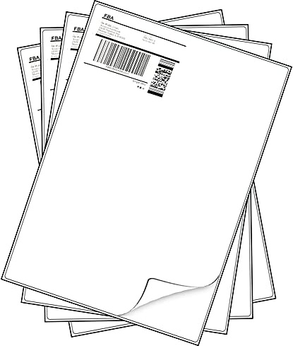 MFLABEL 100 Blatt Universal-Etiketten, A4, selbstklebende Etiketten, Aufkleber, 210 x 297 mm, Adressetiketten, Aufkleber – geeignet für Laser-/Tintenstrahl-/Kopierer-Nutzung