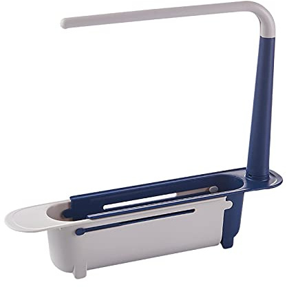 通用 Estante Telescopico Fregadero Estante de Cesta de Drenaje de Almacenamiento Expandible Rack Cesta de Drenaje Extensible para Hogar y Cocina