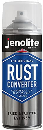 JENOLITE Rust Converter Spray | 400ml | RUST TREATMENT & RUST INHIBITOR | Fast Acting Epoxy Based Rust Converter For Metal | Converts Rust Into Stable, Ready-to-Paint Surface