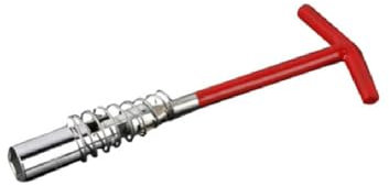 Zündkerzenschlüssel Universal - T Griff Zündkerzen Steckschlüssel, 16mm Kurz Zündkerzen Entferner Werkzeug für Auto und Motorrad
