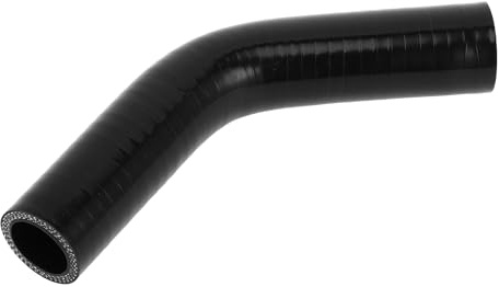 X AUTOHAUX 1 Pcs 25mm/0.98 ID 102mm/4.02 Length 45 Degrees Black Car Silicone Hose Coolant Hose Universal
