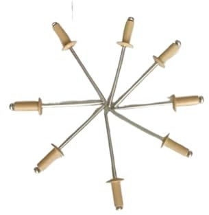 GeRnie Lackierte Blindnieten, Hohlnieten mit rundem Kopf, Industriebefestigungen, Aluminium, Stahl, Heimdekor-Nieten, 5/32 Hardware