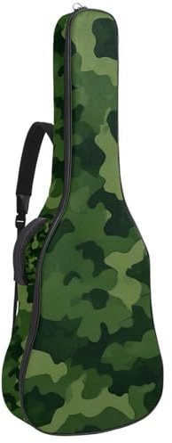 Gitarrentasche, Schutzhülle für 40/41/42 Zoll Akustikgitarre mit Zubehörfach, wasserdichte Gigbag, Rosa Schachbrettmuster, Mehrfarbig Nr. 08, 42.9x16.9x4.7 in, Gitarrentasche