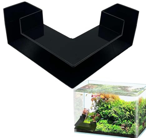 Túnel de acuario con cueva de camarones, cueva de acuario de esquina, escondites de peces y camarones para acuarios, accesorios de acuario para camarones, escondites de peces para decoración acuarios