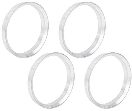 Zentrierringe Felgen,Felgen Zentrierring 4 stücke Aluminiumlegierung Auto Hub Centric Ringe Radbohrung Spacer Nabenringe 56.6-54.1/60.1-54.1/65.1-57.1/66.1-60.1/66.6-64.1(4pcs 66.6 57.1mm)