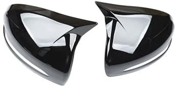 Auto Spiegelkappen Für E GLC Klasse W205 W213 X253 W222 W238 LHD Rückspiegel Seitenspiegel Abdeckung Flügelkappe Trim Rückspiegelkappe(Gloss Black)