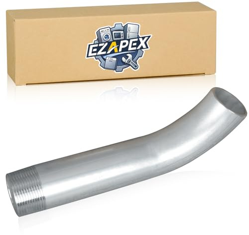 A2510101 Curved Out Drain Fitting 1.25in (1‑1/4) Drain Extension Pipe Compatible with Pitco Anets Fryers Sinks Steam Tables